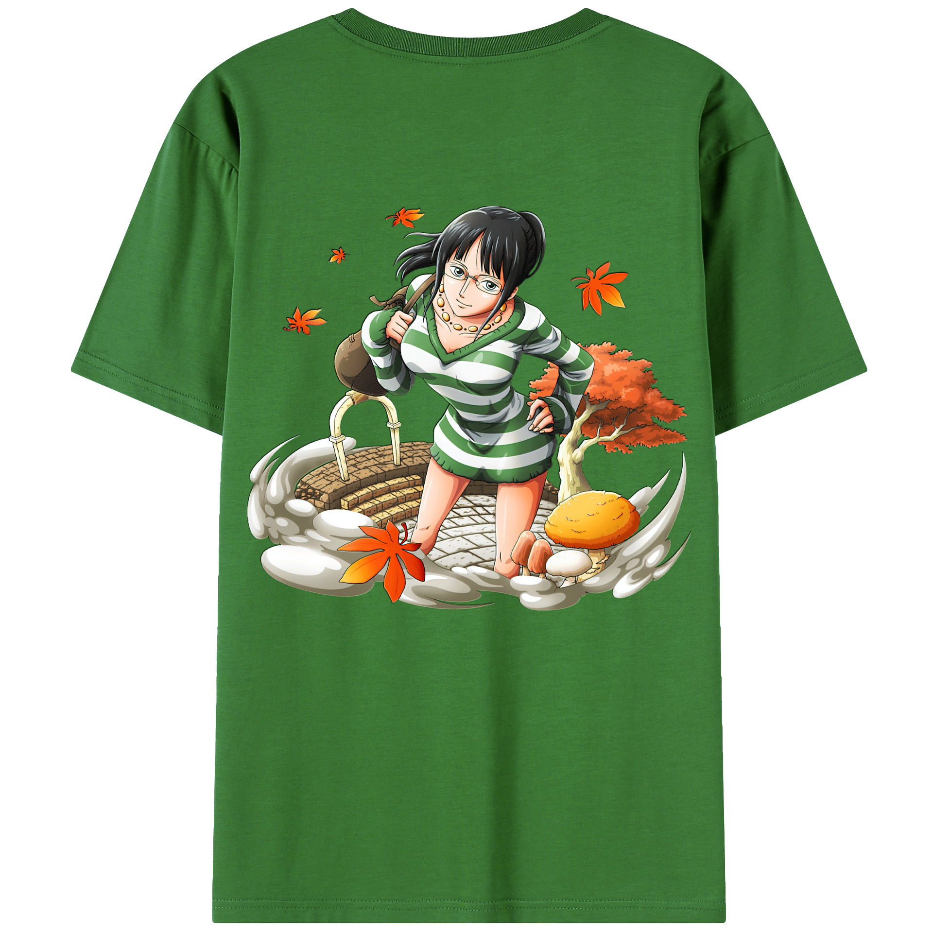 ワンピース ニコ・ロビン ONE PIECE Nico Robin レディース半袖Tシャツ(バックプリント)